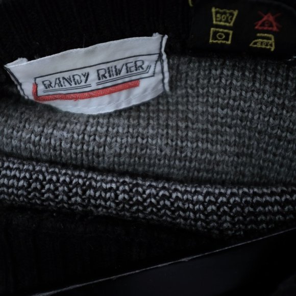 Vintage Randy River geometric pattern sweater XL grandpa - Picture 16 of 16